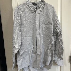 Croft & Barrow Gray Casual Button Down Shirt / D23